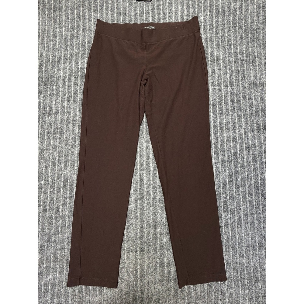 Eileen Fisher Flex Ponte Slim‎ Pant Medium Minimalist Casual Career Preppy